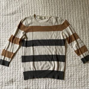 🍂LOFT STRIPED 3/4 SLEEVE SWEATER 🍂